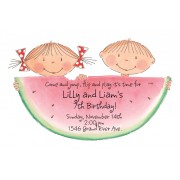 Birthday Invitations, Watermelon Kids, Picture Perfect